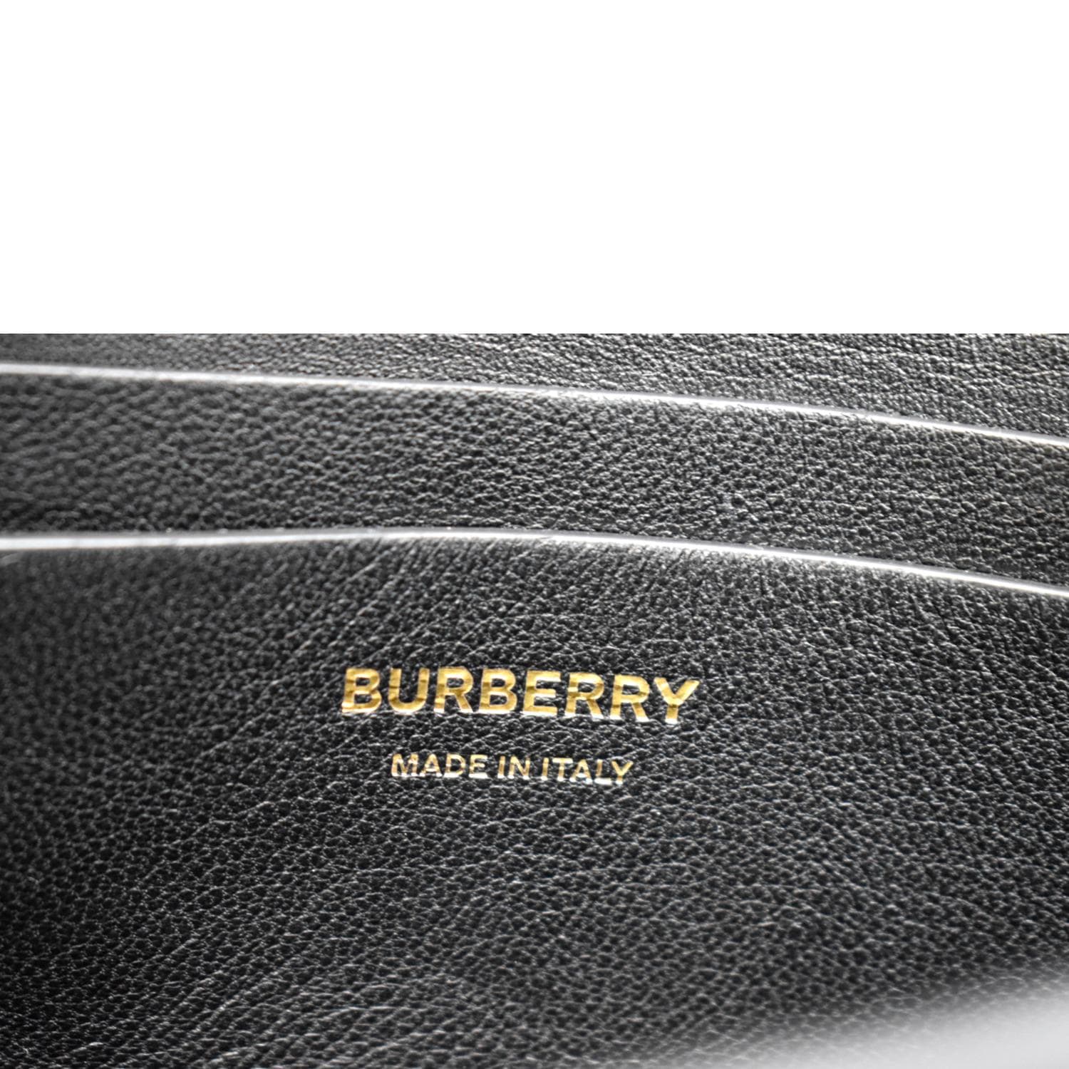 BURBERRY Grace Leopard Print Leather Shoulder Bag Multicolor