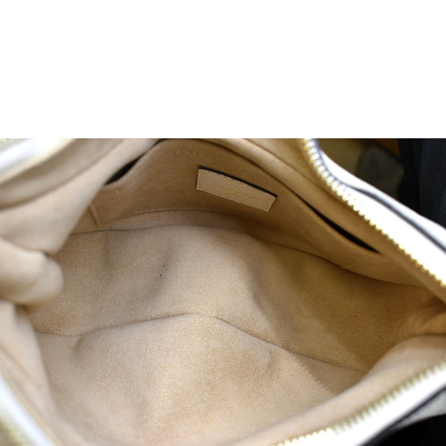 LOUIS VUITTON Bagatelle Monogram Empreinte Shoulder Bag Creme
