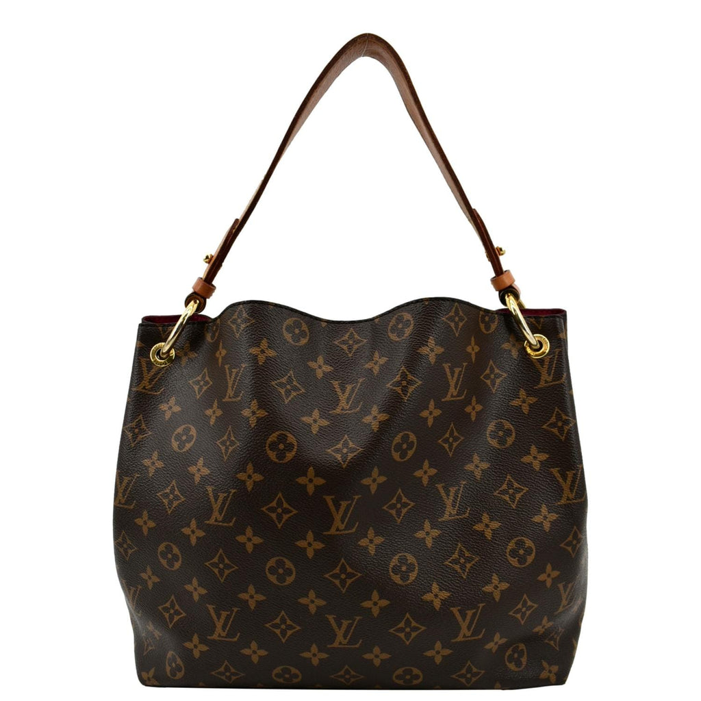 LOUIS VUITTON Graceful PM Monogram Canvas Shoulder Bag Brown