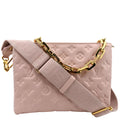 LOUIS VUITTON Coussin PM Monogram Embossed Shoulder Bag Pink