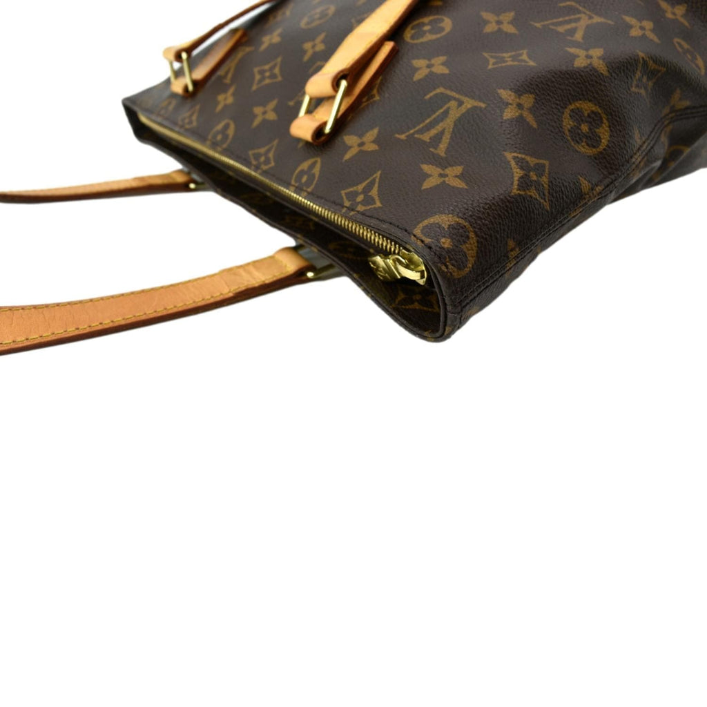 LOUIS VUITTON Cabas Piano Monogram Canvas Shoulder Bag Brown
