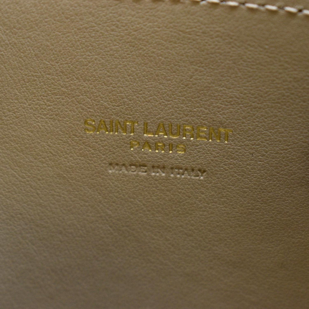 YVES SAINT LAURENT Sac De Jour Nano Smooth Leather Satchel Shoulder Bag Dark Beige