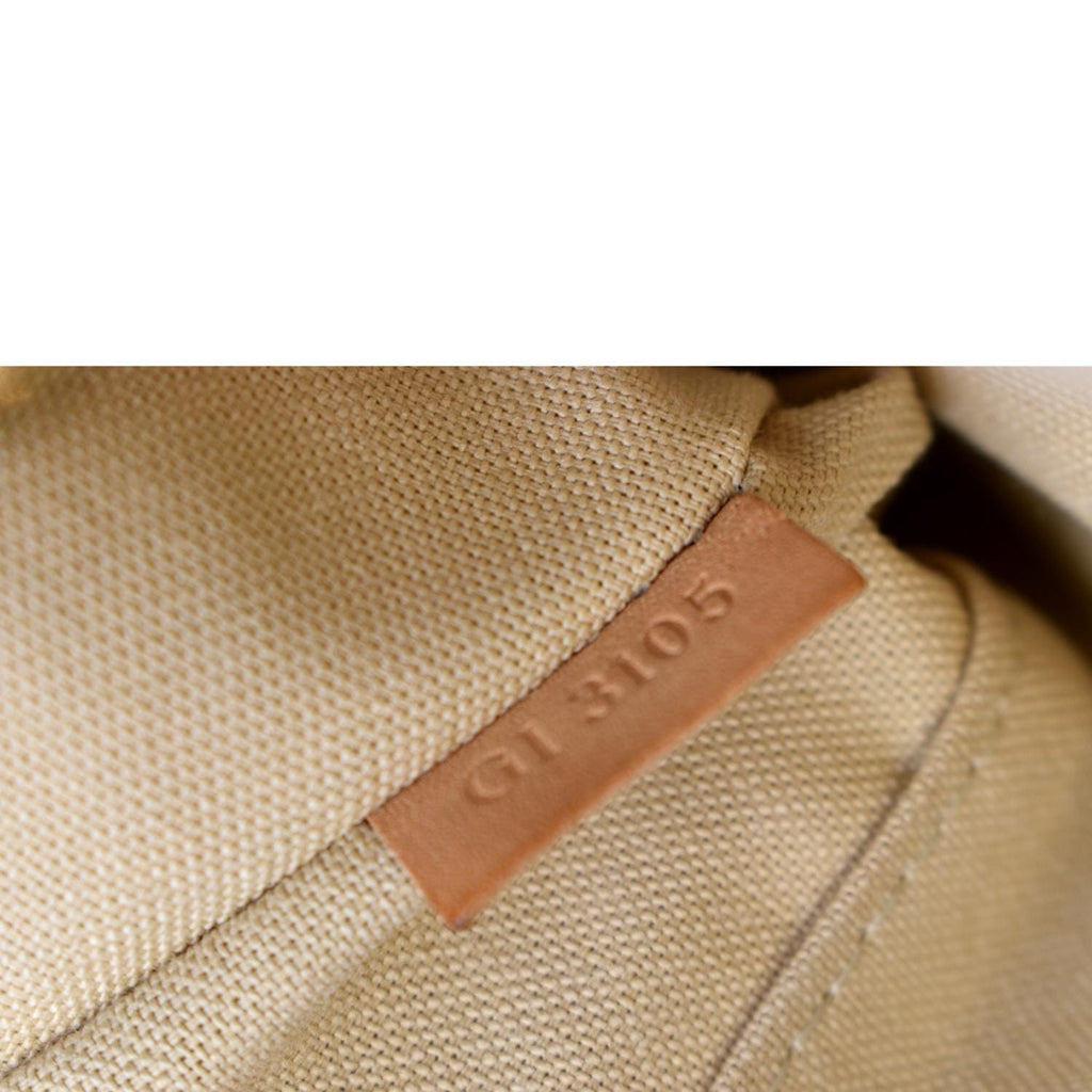 LOUIS VUITTON Siracusa PM Damier Azur Shoulder Bag White