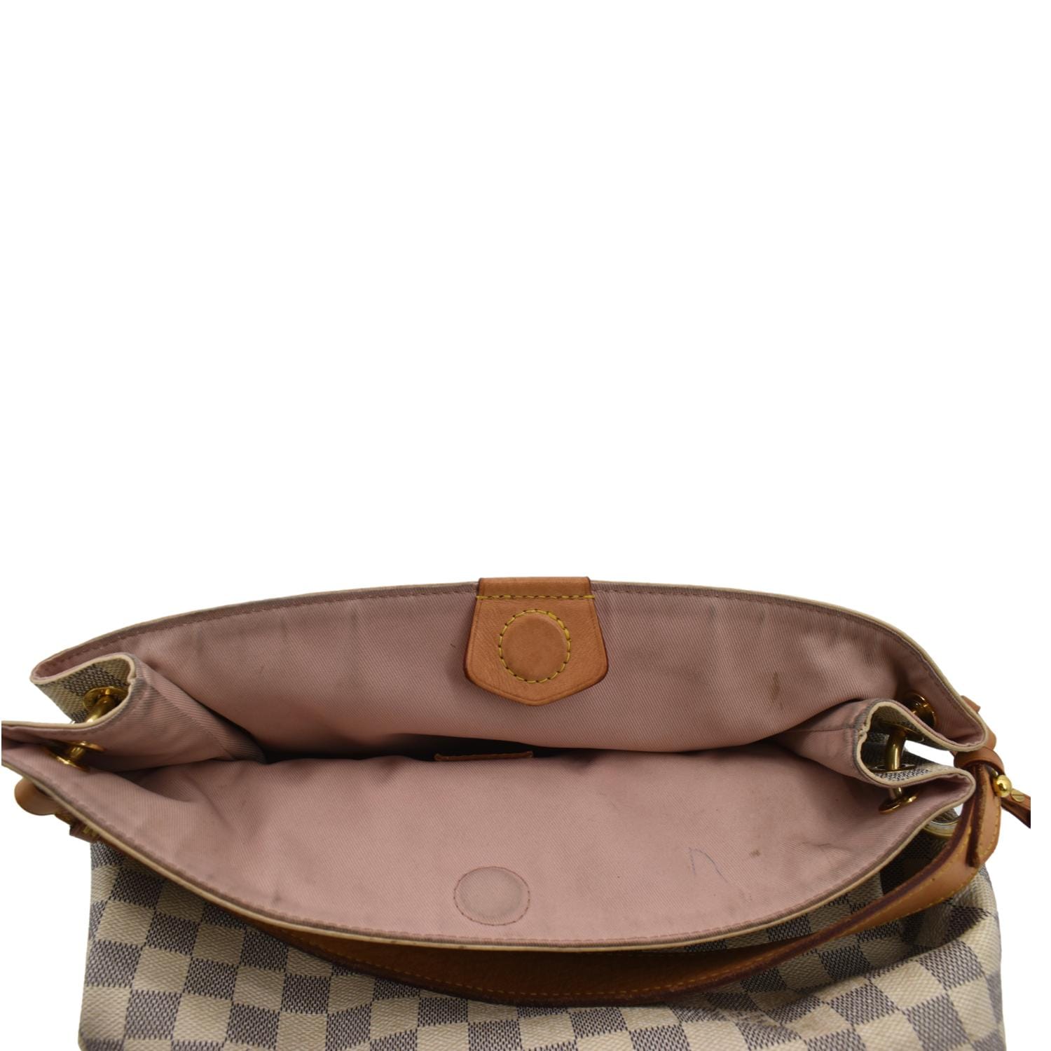 LOUIS VUITTON Graceful PM Damier Azur Hobo Shoulder Bag White