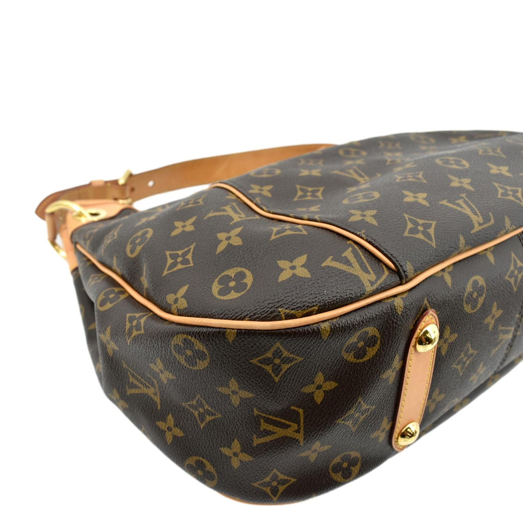 LOUIS VUITTON Galliera PM Monogram Canvas Hobo Shoulder Bag Brown