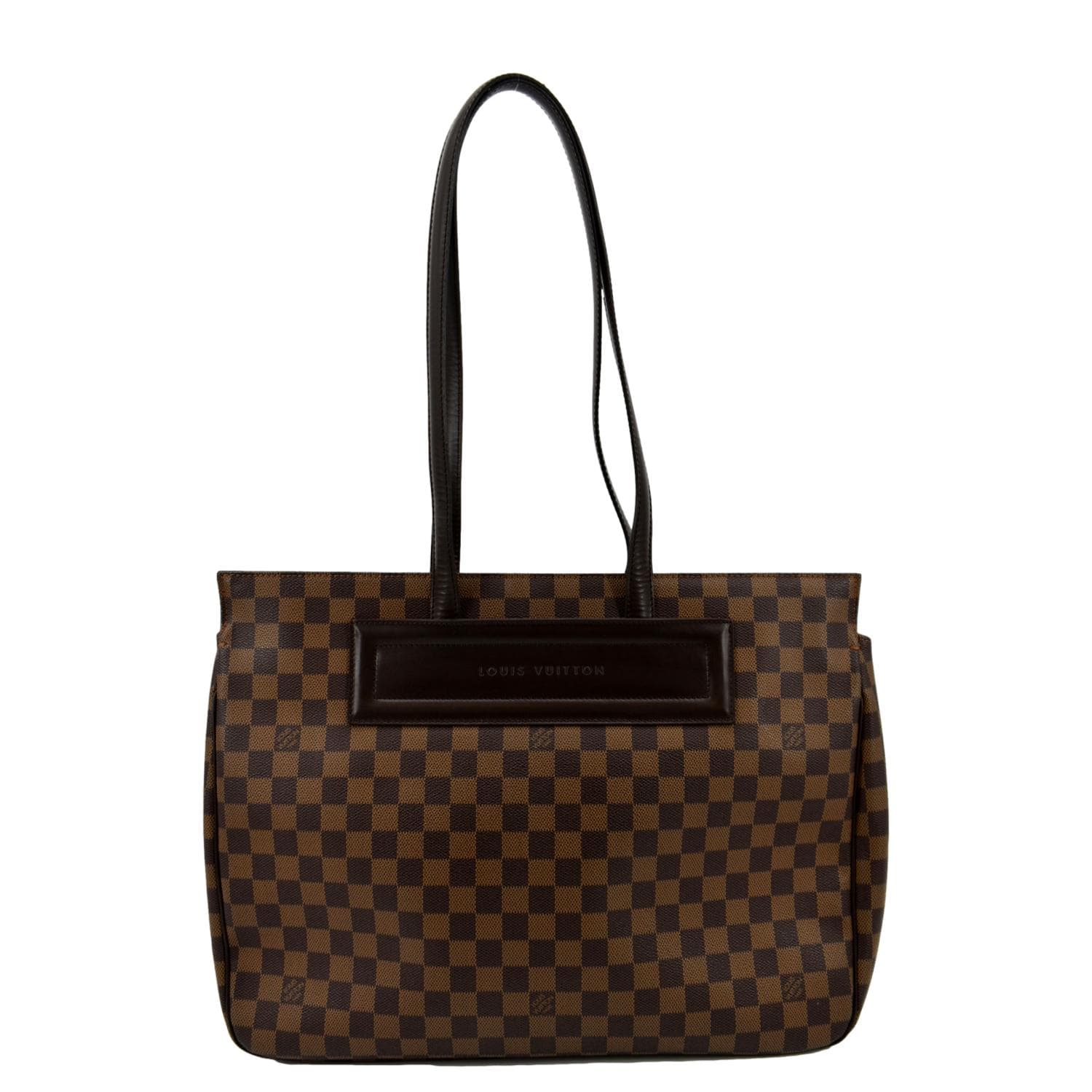 LOUIS VUITTON Parioli GM Damier Ebene Tote Shoulder Bag Brown