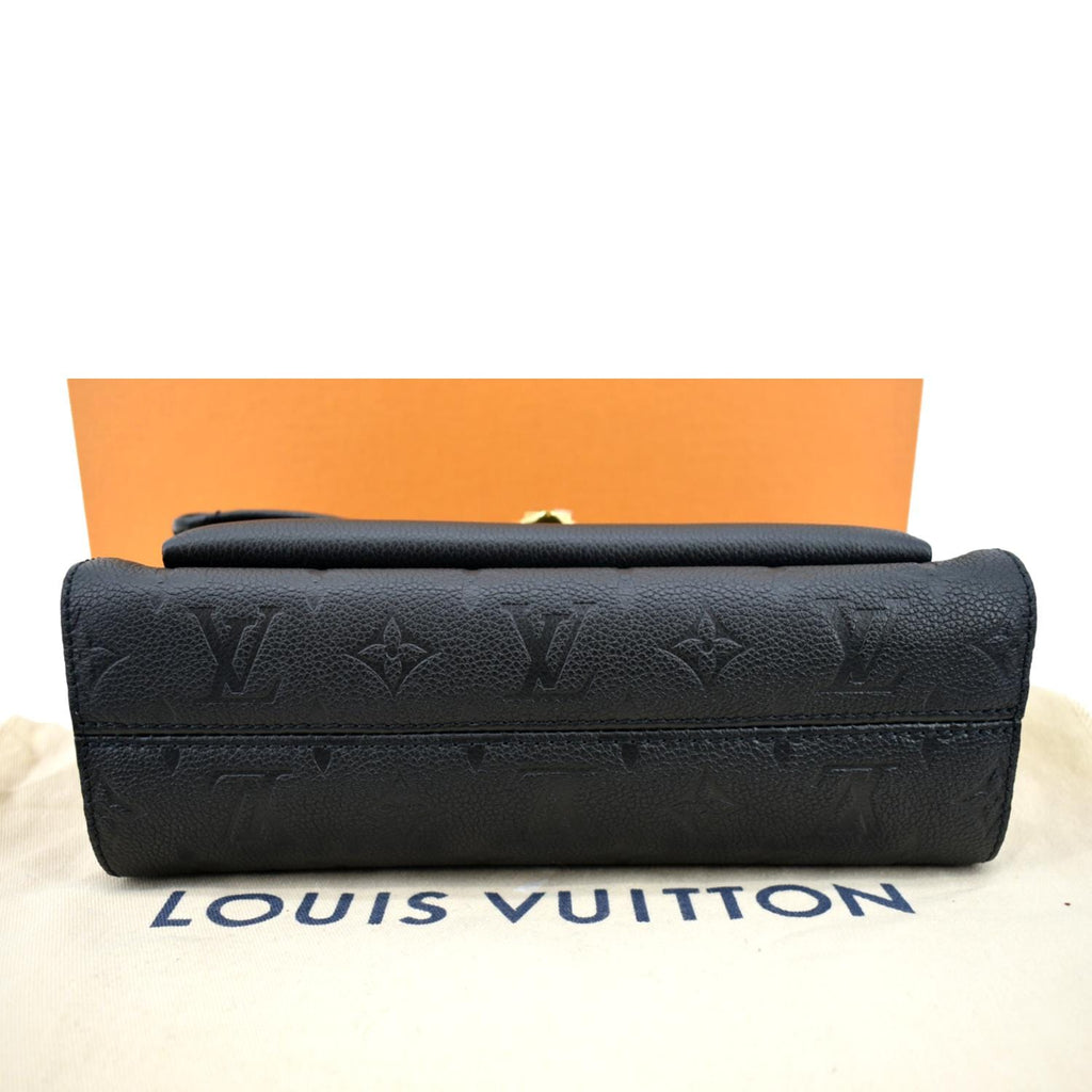 LOUIS VUITTON Vavin PM Monogram Empreinte Leather Shoulder Bag Black