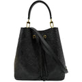 LOUIS VUITTON NeoNoe MM Monogram Empreinte Leather Shoulder Bag Black