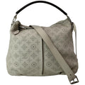 Louis Vuitton Selene PM Mahina Leather Tote Shoulder Bag Cream
