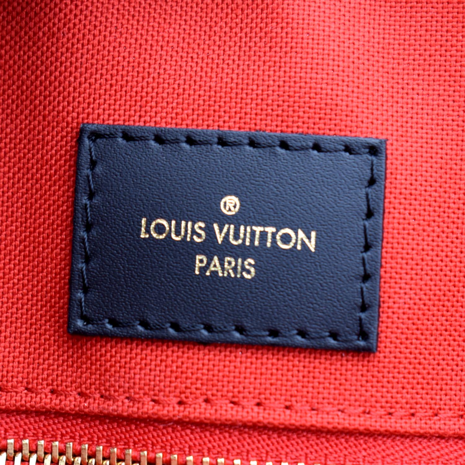 LOUIS VUITTON Onthego GM Giant Monogram Canvas Tote Shoulder Bag Brown