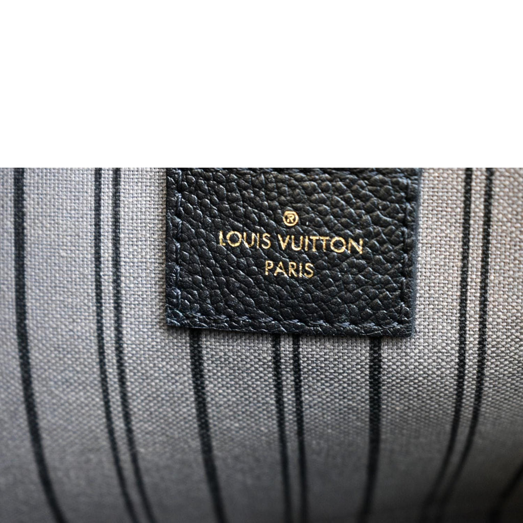 LOUIS VUITTON Montaigne MM Monogram Empreinte Shoulder Bag Black
