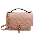 LOUIS VUITTON Blanche BB Empreinte Leather Shoulder Bag Rose Poudre