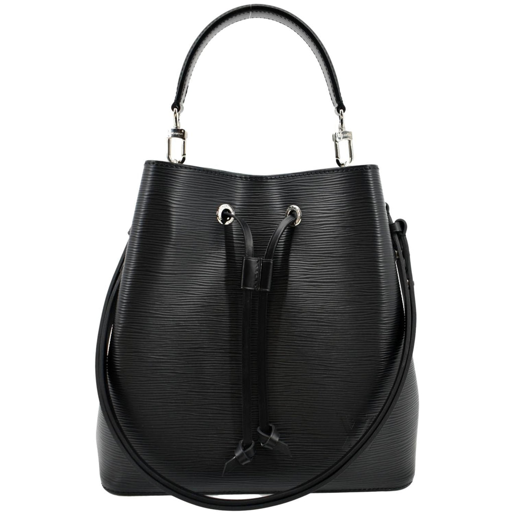 LOUIS VUITTON NeoNoe Epi Leather Shoulder Bag Black