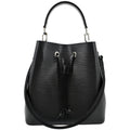 LOUIS VUITTON NeoNoe Epi Leather Shoulder Bag Black