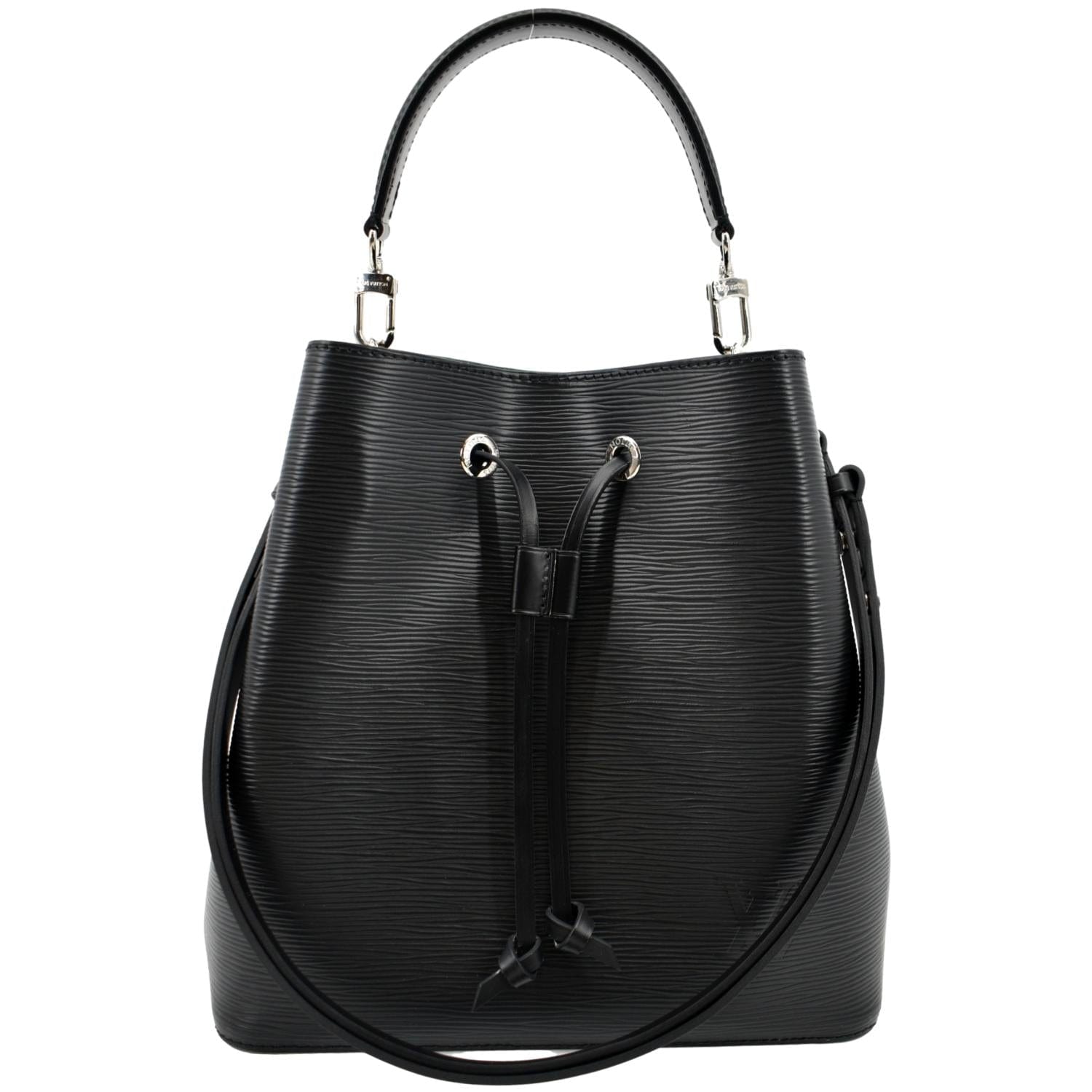 LOUIS VUITTON NeoNoe Epi Leather Shoulder Bag Black
