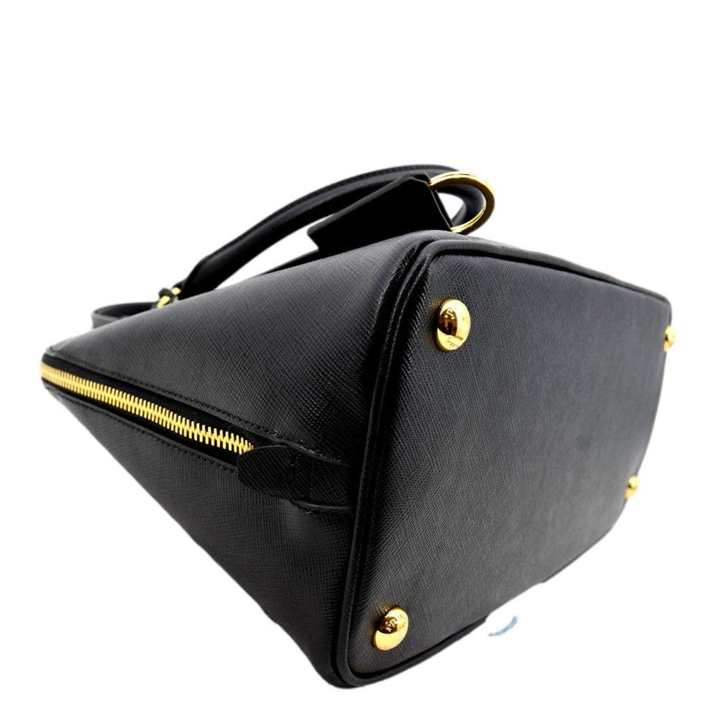 PRADA Lux Medium Promenade Saffiano Leather Shoulder Bag Nero BL0837