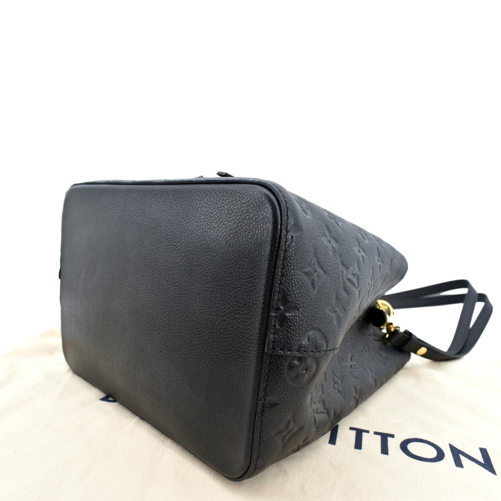 LOUIS VUITTON NeoNoe MM Monogram Empreinte Leather Shoulder Bag Black