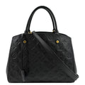 LOUIS VUITTON Montaigne MM Monogram Empreinte Shoulder Bag Black