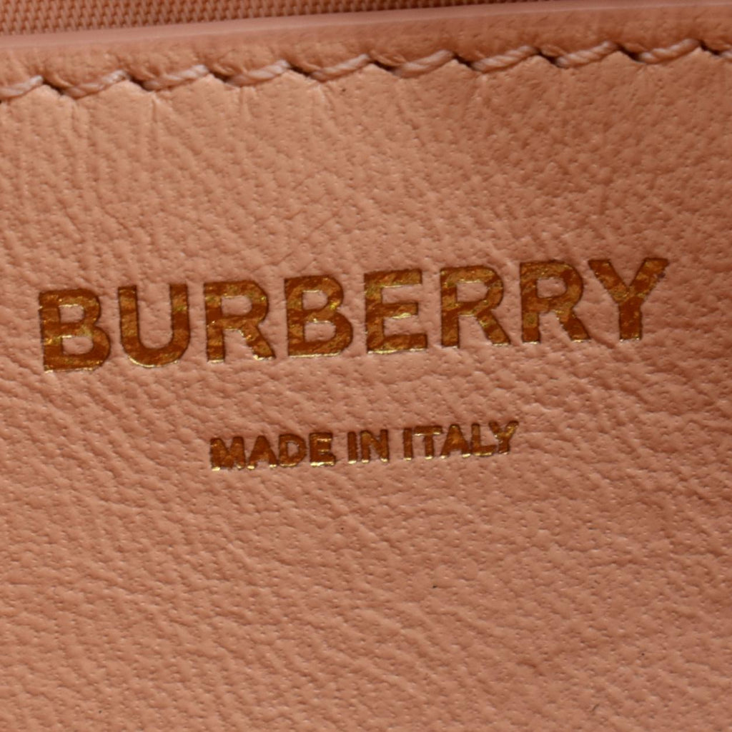 BURBERRY Lola Camera Mini Quilted Lambskin Leather Shoulder Bag Dusky Pink