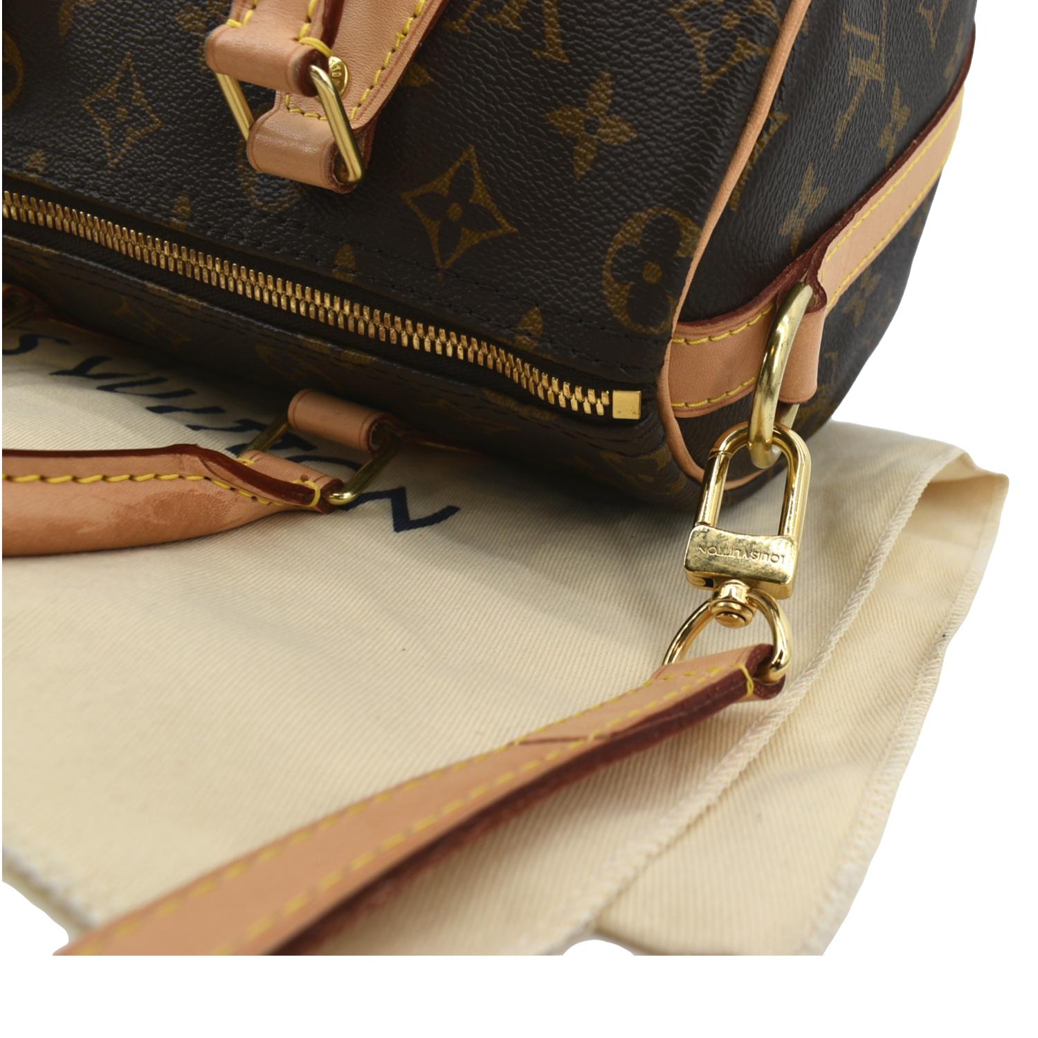 LOUIS VUITTON Speedy 25 Bandouliere Monogram Canvas Shoulder Bag Brown