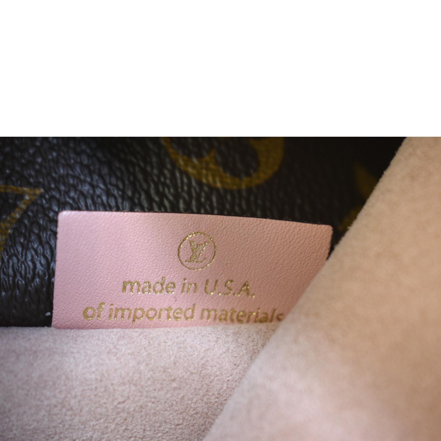 LOUIS VUITTON Neonoe MM Monogram Canvas Shoulder Bag Pink