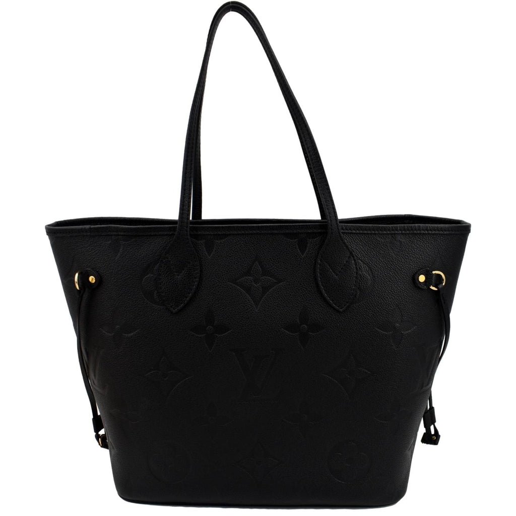 LOUIS VUITTON  Neverfull MM Monogram Empreinte Tote Bag Black