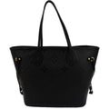 LOUIS VUITTON  Neverfull MM Monogram Empreinte Tote Bag Black