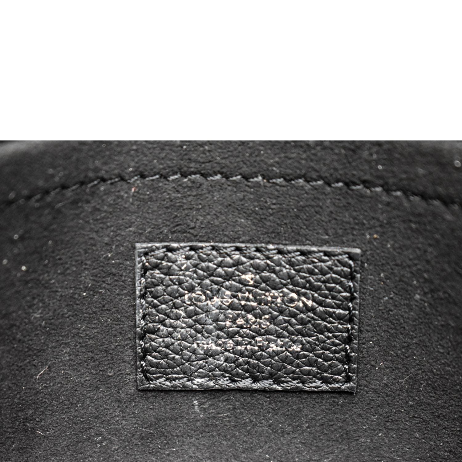 LOUIS VUITTON Mylockme Chain Calf Leather Chain Shoulder Bag Black