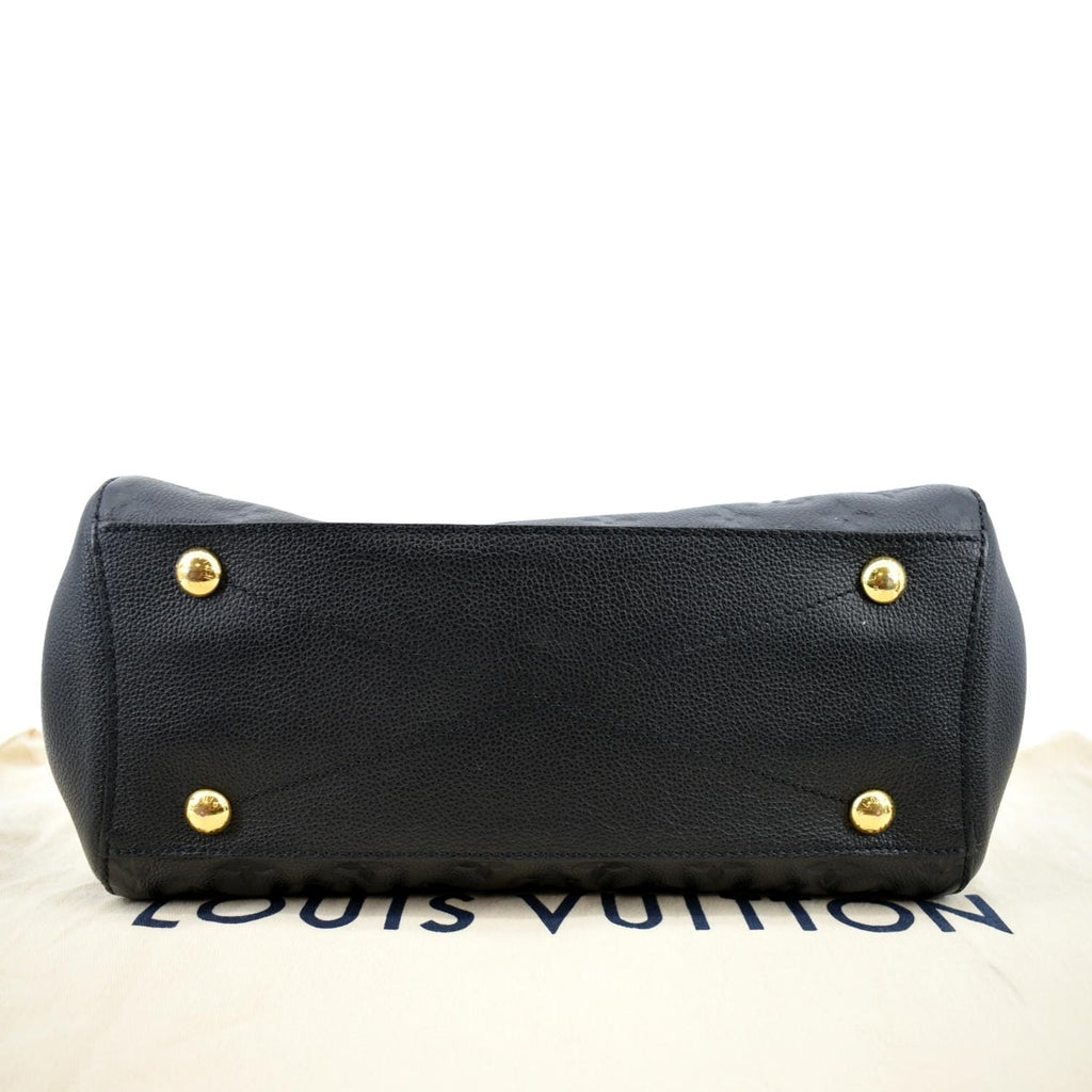 LOUIS VUITTON Montaigne MM Monogram Empreinte Shoulder Bag Black