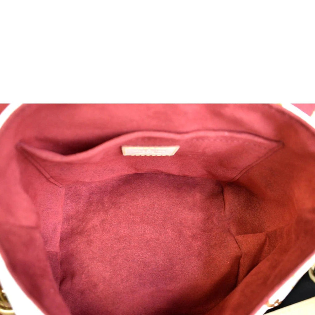 LOUIS VUITTON Patti White Monogram Shoulder Bag Multicolor