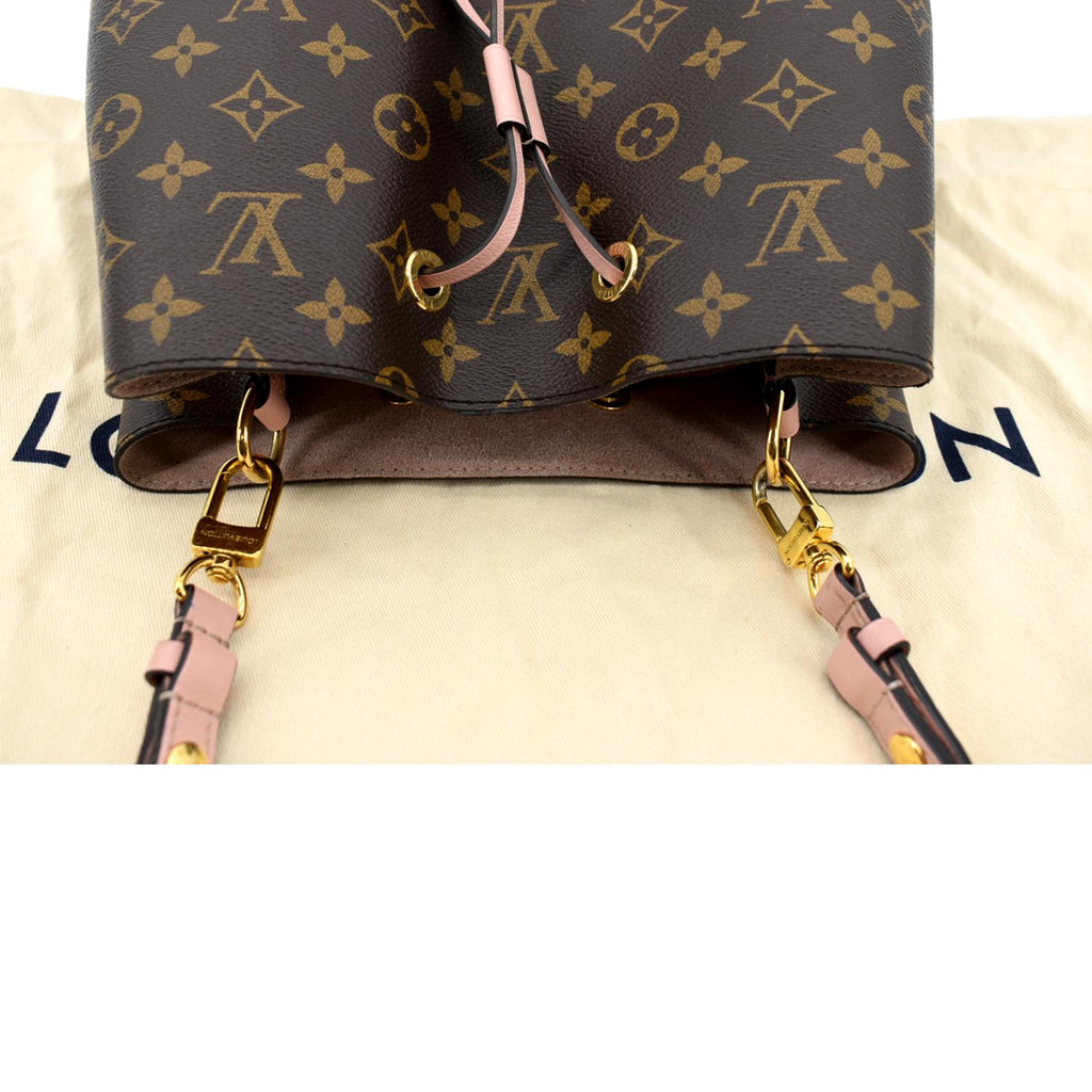 LOUIS VUITTON Neonoe MM Monogram Canvas Shoulder Bag Pink