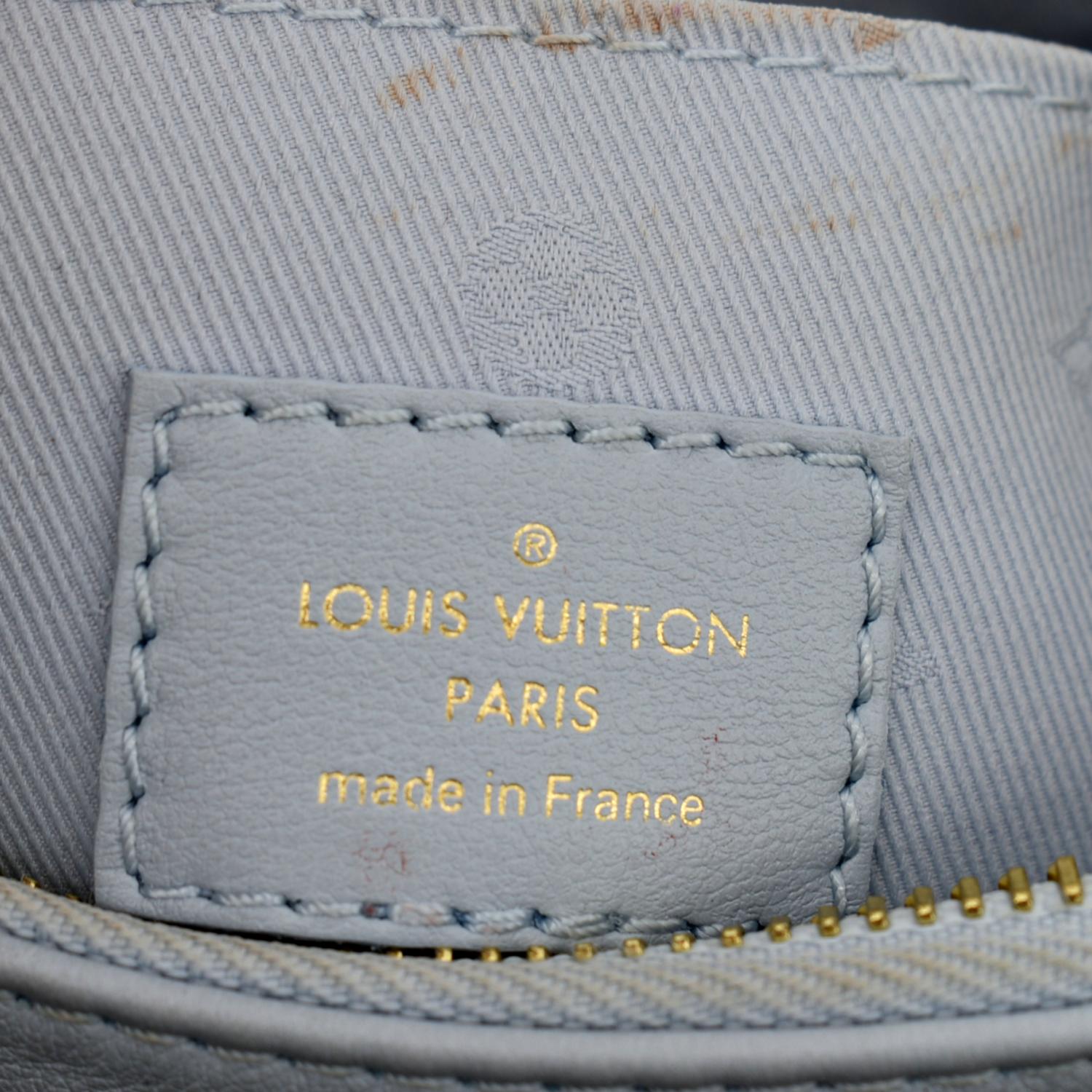 LOUIS VUITTON Over The Moon Calf Leather Shoulder Bag Blue