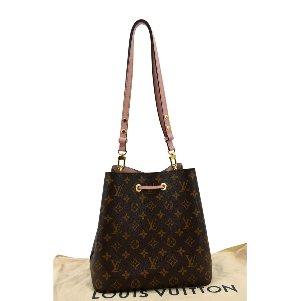 LOUIS VUITTON Neonoe MM Monogram Canvas Shoulder Bag Pink