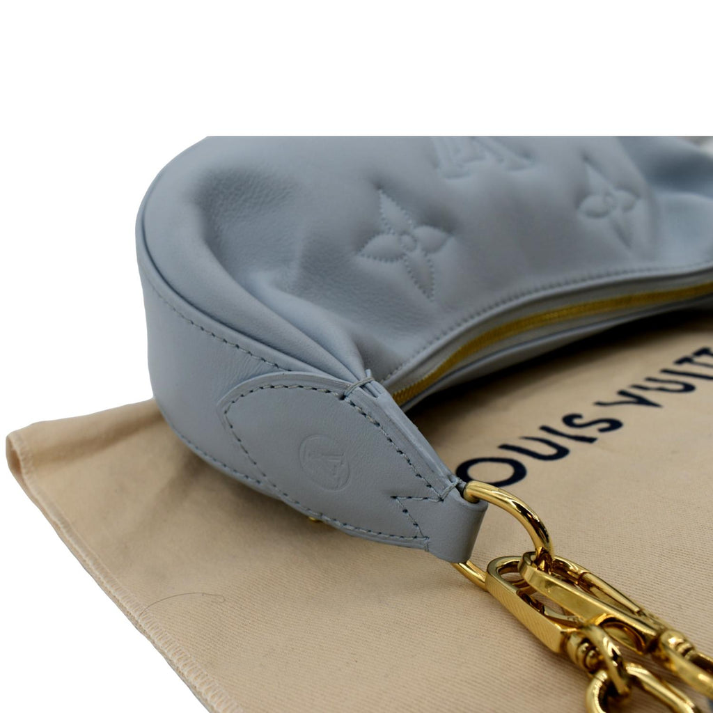 LOUIS VUITTON Over The Moon Calf Leather Shoulder Bag Blue
