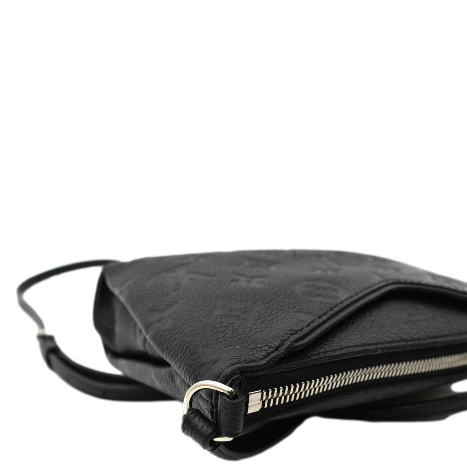LOUIS VUITTON Pallas Monogram Empreinte Clutch Crossbody Bag Black