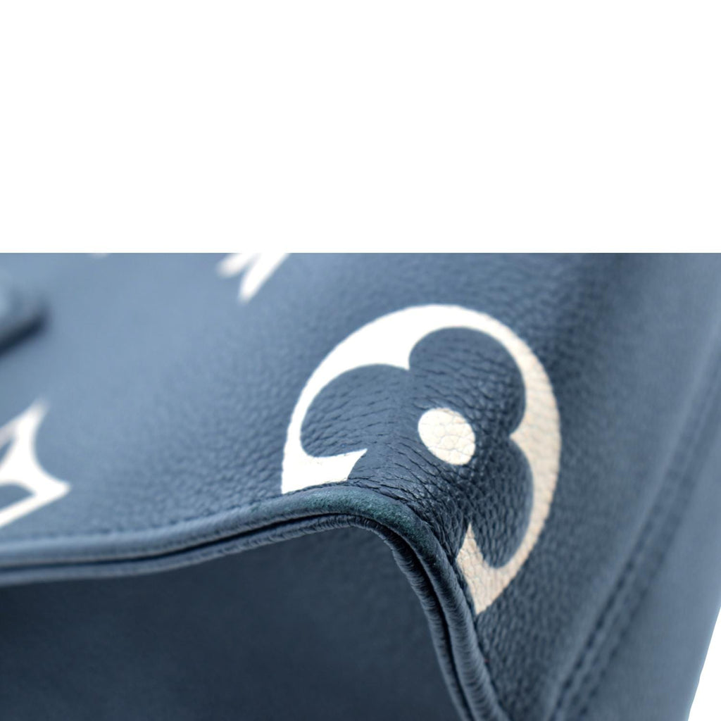 LOUIS VUITTON Onthego PM Bicolor Monogram Empreinte Shoulder Bag Black