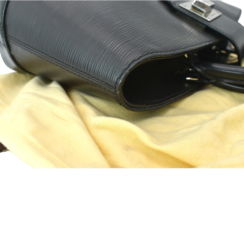 LOUIS VUITTON Mirabeau PM Epi Leather Tote Bag Black