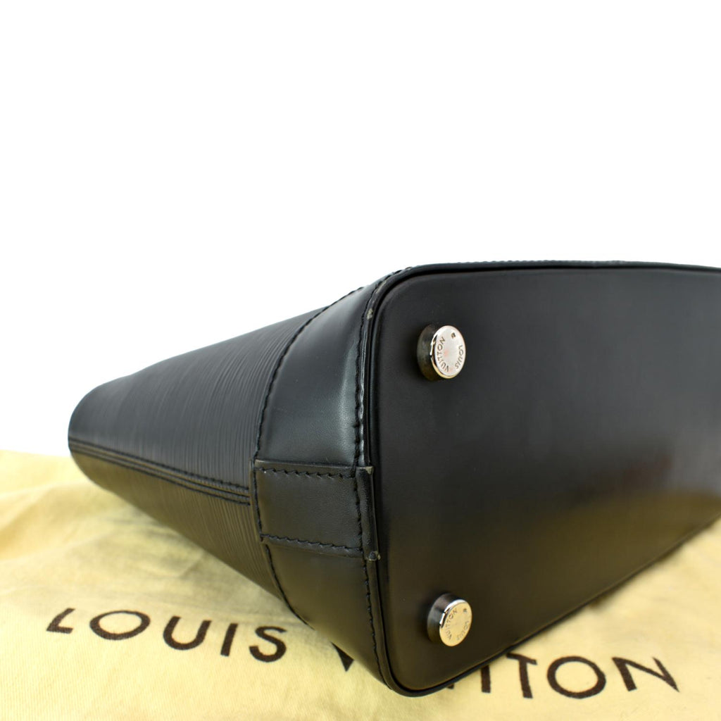 LOUIS VUITTON Mirabeau PM Epi Leather Tote Bag Black
