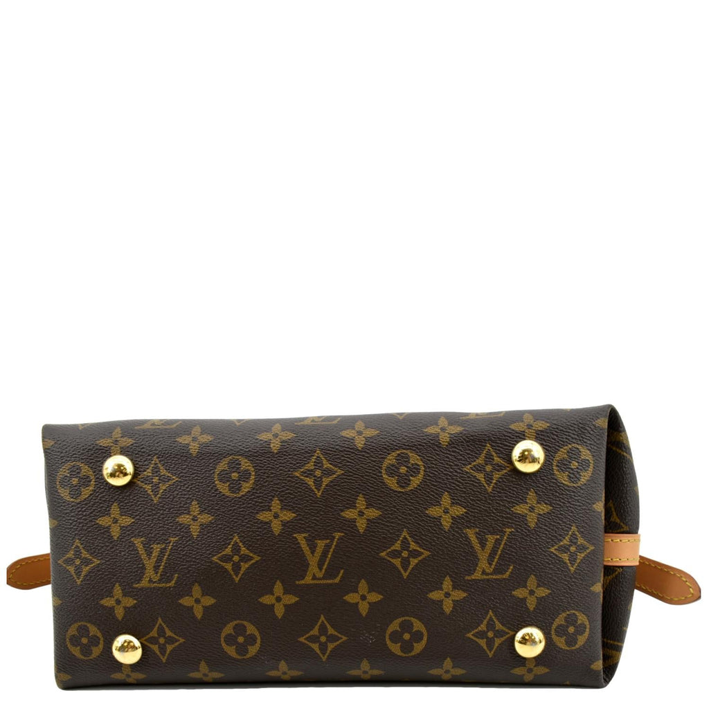LOUIS VUITTON Carryall PM Monogram Canvas Shoulder Bag Brown