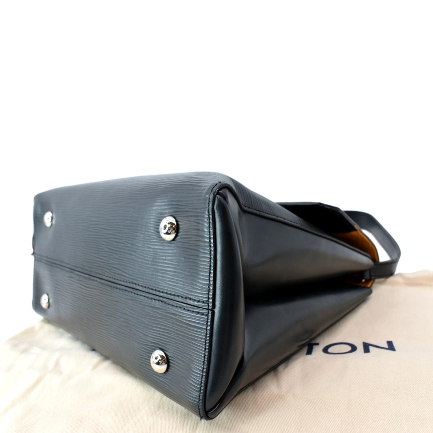 LOUIS VUITTON Grenelle MM Epi Leather Shoulder Bag Black