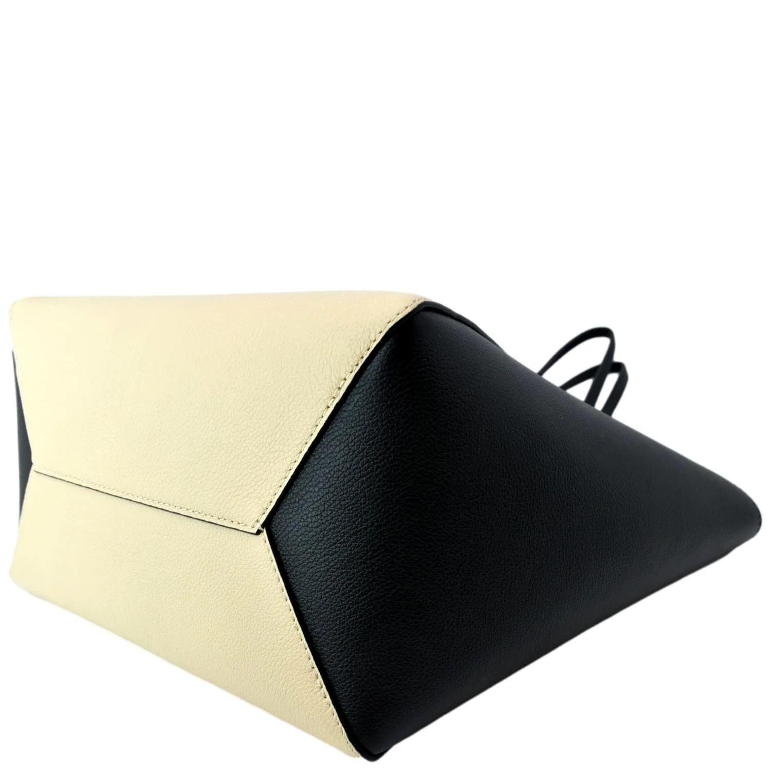 LOUIS VUITTON Lockme Cabas Leather Tote Bag Bicolor