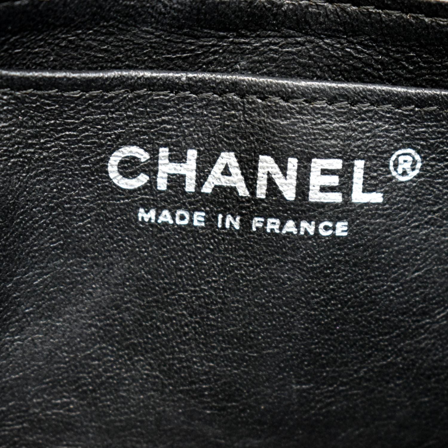 CHANEL Mini CC Flap Leather Shoulder Bag Black