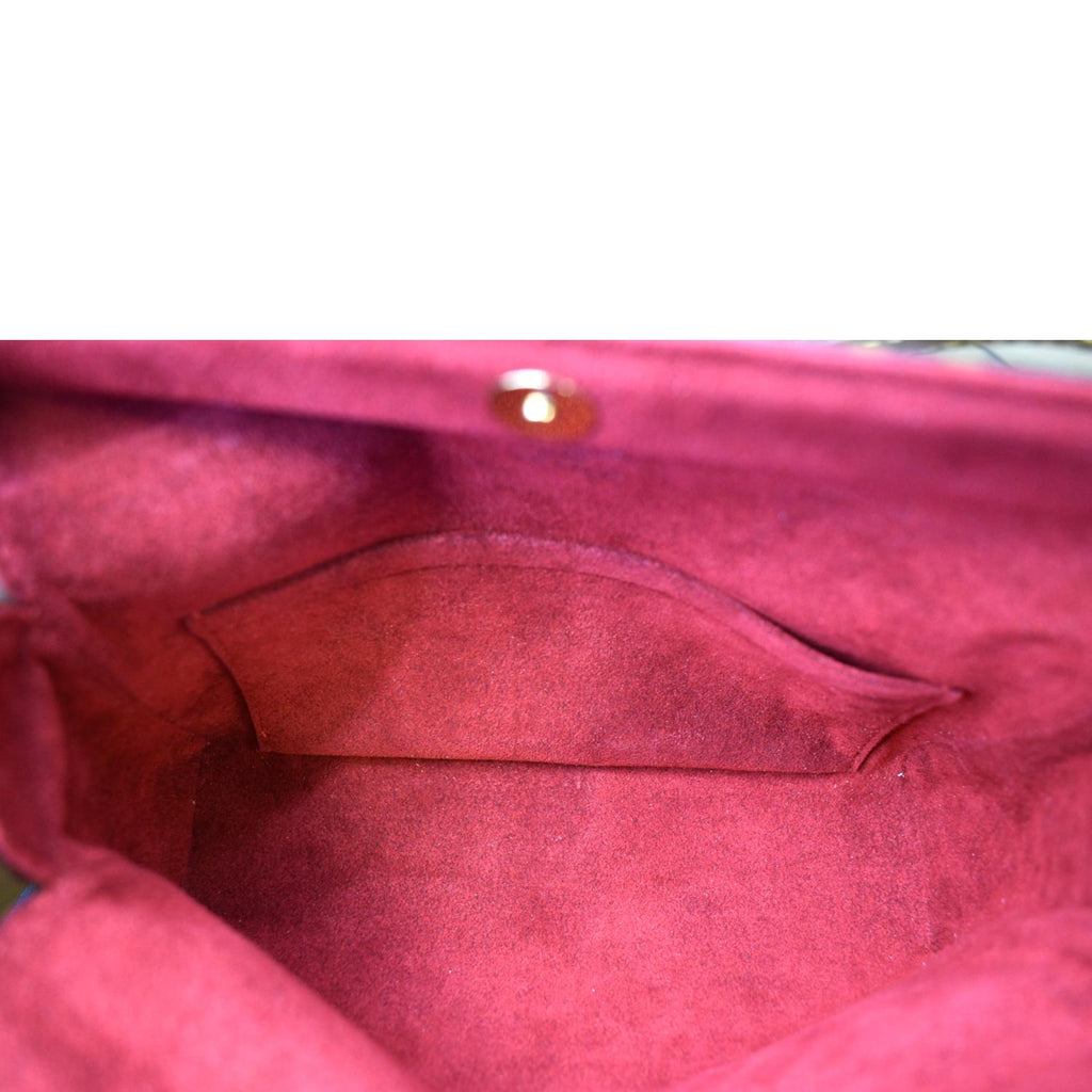 LOUIS VUITTON Recital Monogram Canvas Shoulder Bag Brown