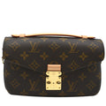 LOUIS VUITTON Metis East West Pochette Monogram Canvas Shoulder Bag Brown