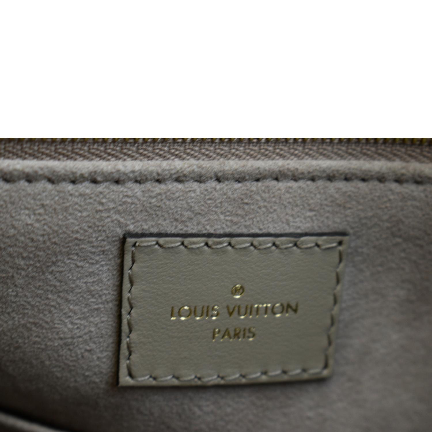 LOUIS VUITTON Onthego MM Monogram Empreinte Shoulder Bag Tourterelle