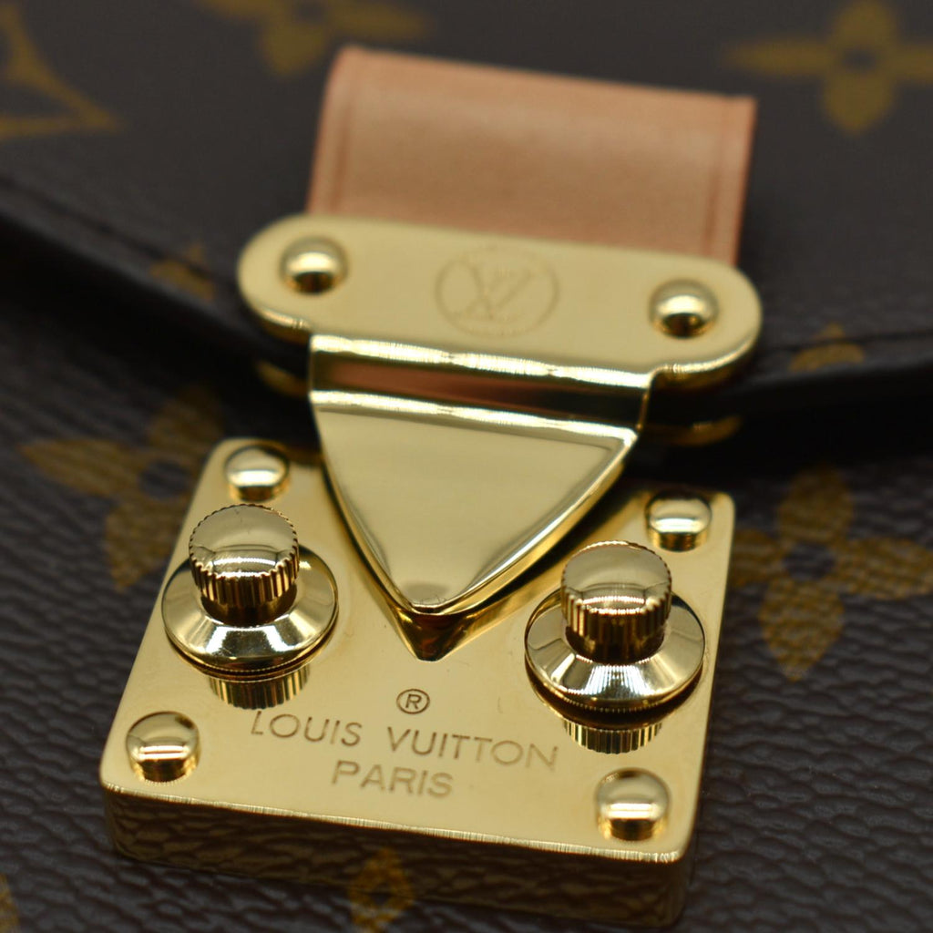 LOUIS VUITTON Metis East West Pochette Monogram Canvas Shoulder Bag Brown