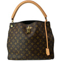 LOUIS VUITTON Gaia Monogram Canvas Shoulder Bag Brown