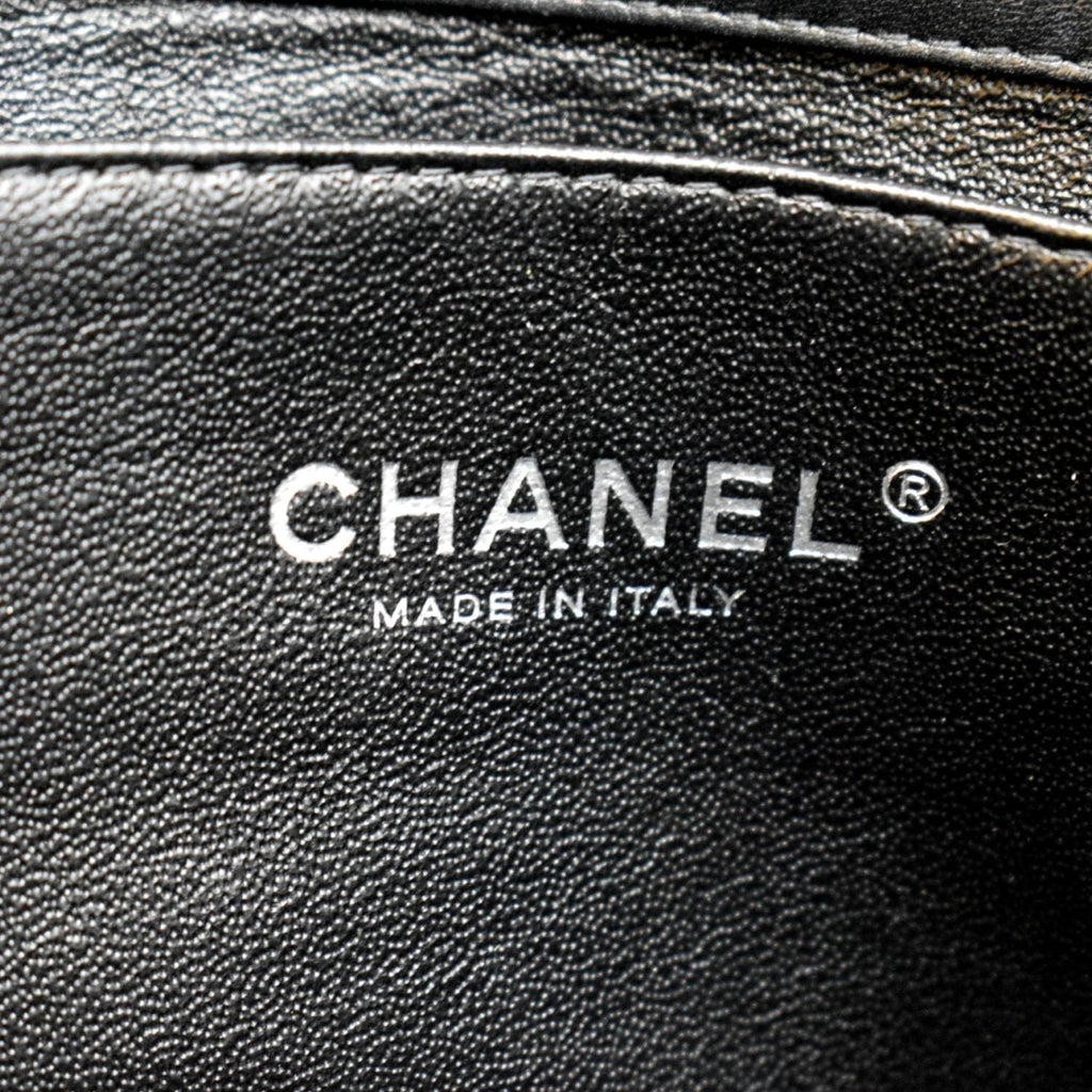 CHANEL Timeless Classic Flap Patent Leather Shoulder Bag Black 17867021