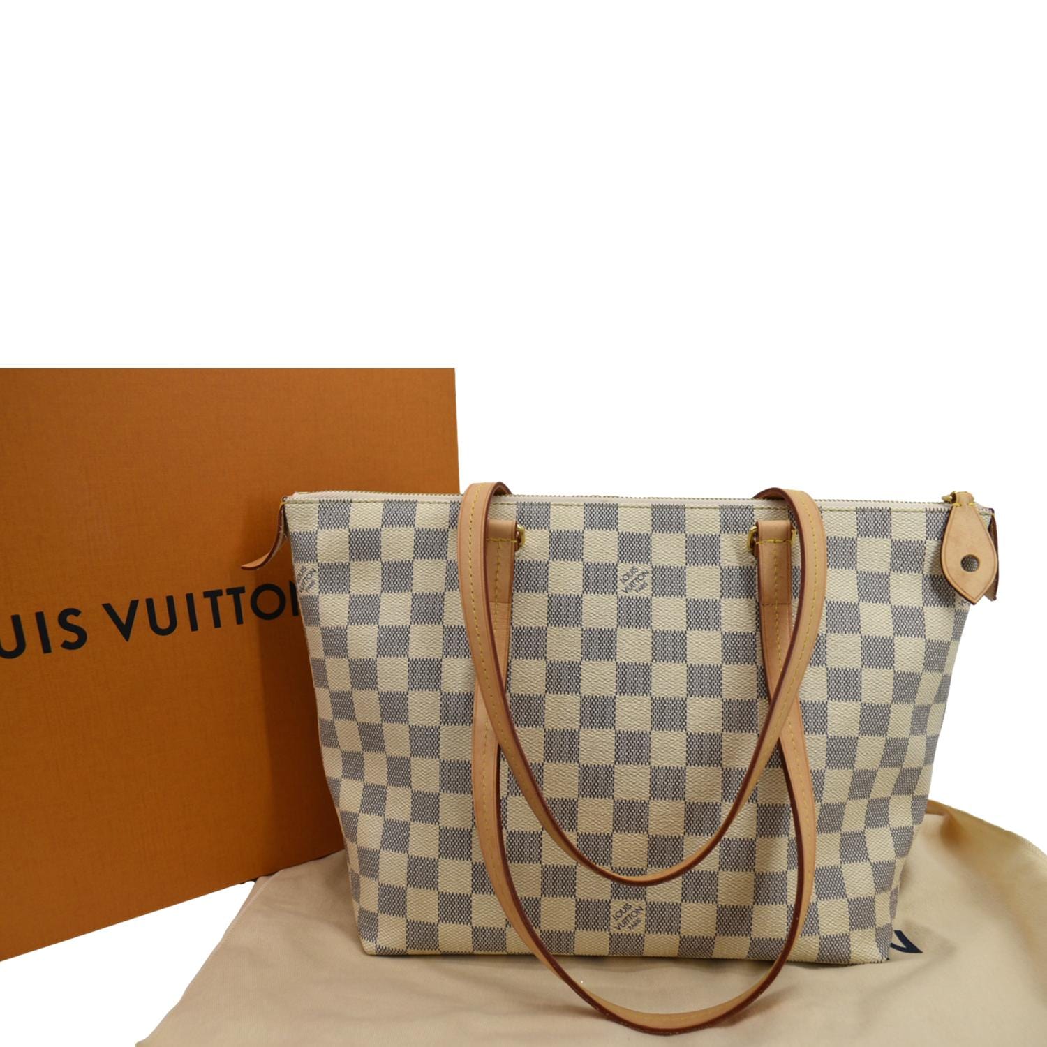 LOUIS VUITTON Iena PM Damier Azur Shoulder Bag White