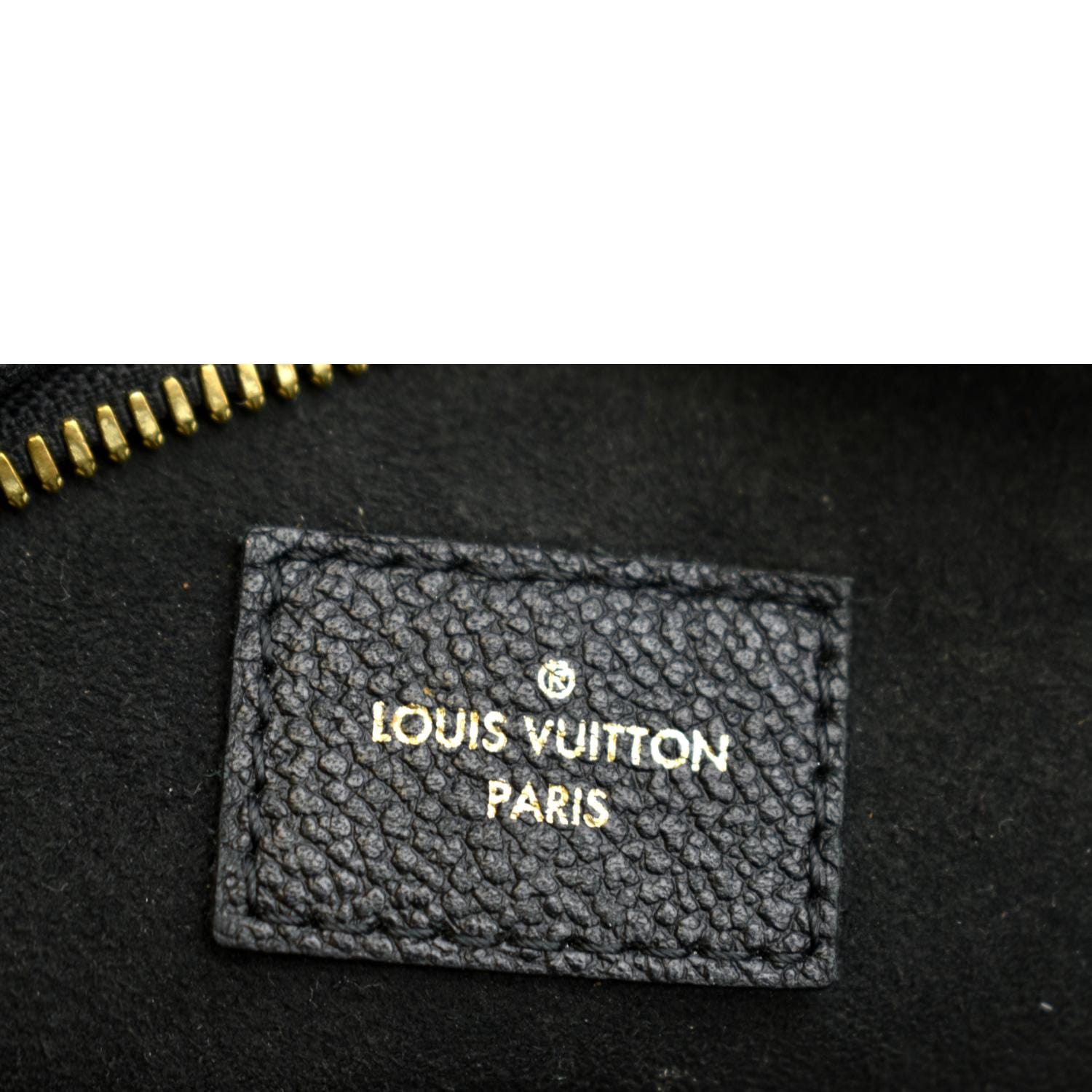 LOUIS VUITTON Boite Chapeau Souple MM Monogram Empreinte Shoulder Bag Black